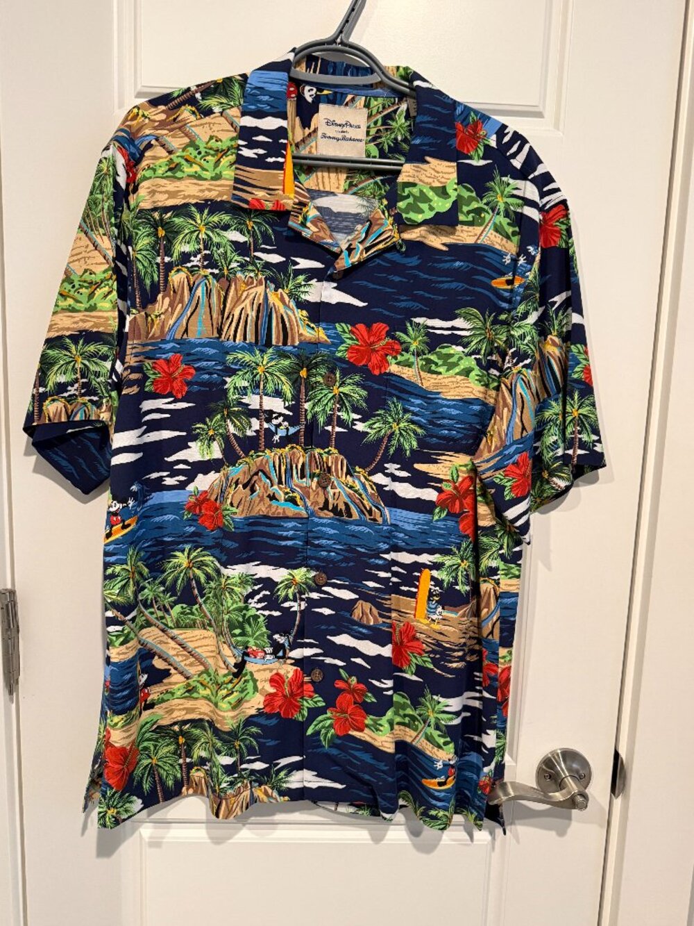 Tommy Bahama Disney Parks Viscose Hawaiian Shirt, Large